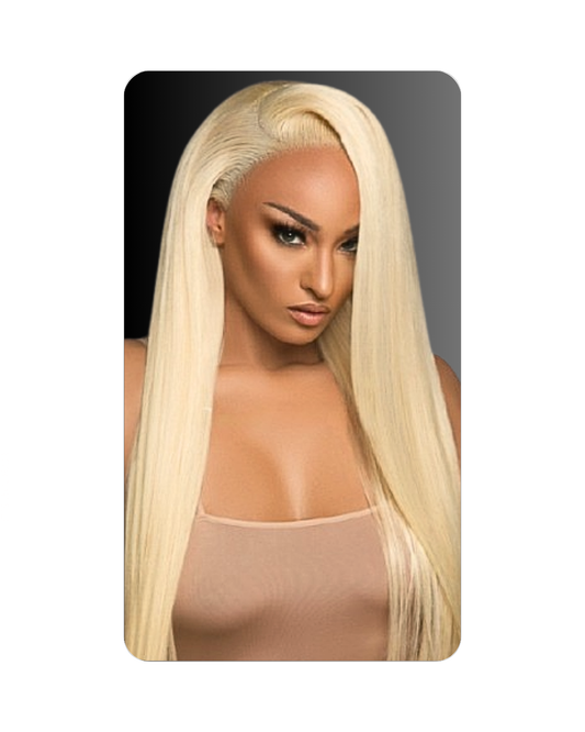 Straight Blonde HD Glueless Lace Front Wig