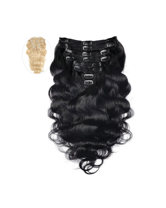 Body Wave Raw Virgin Malaysian Clip In Hair Extensions