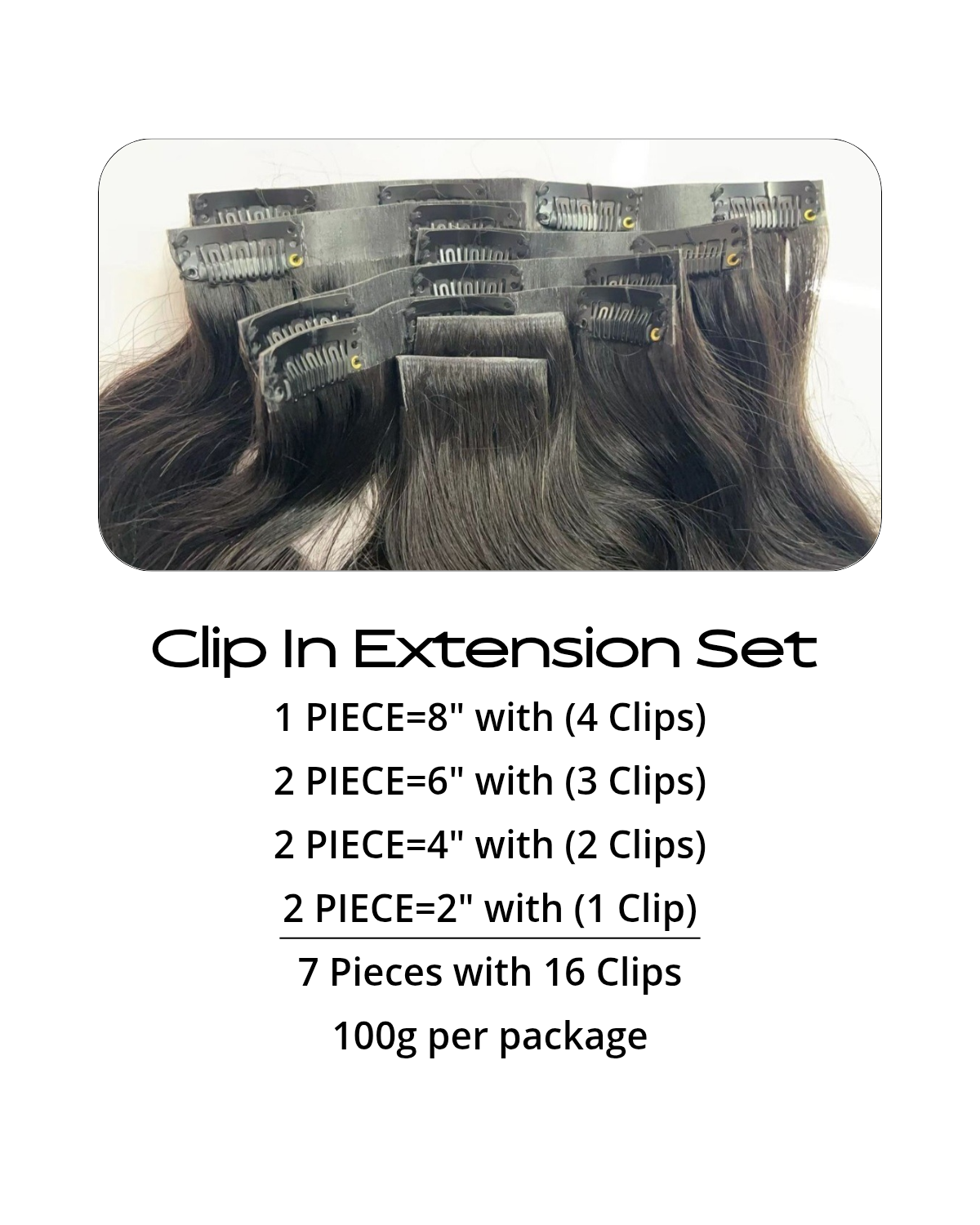 Body Wave Raw Virgin Malaysian Clip In Hair Extensions